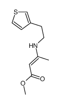 methyl 3-(2-thiophen-3-ylethylamino)but-2-enoate Structure