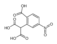 2-(2-carboxy-5-nitrophenyl)malonic acid Structure