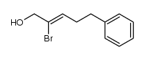 (Z)-2-bromo-5-phenylpent-2-en-1-ol Structure