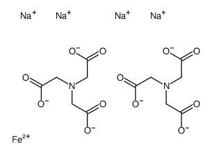 tetrasodium,2-[bis(carboxylatomethyl)amino]acetate,iron(2+)结构式