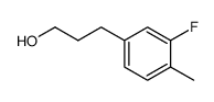 3-(3-fluoro-4-methylphenyl)propan-1-ol结构式
