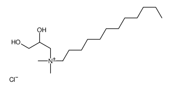 2,3-dihydroxypropyl-dodecyl-dimethylazanium,chloride Structure