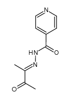 2,3-butanedione monoisonicotinoylhydrazone Structure