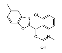 [(2-chlorophenyl)-(5-methyl-1,3-benzoxazol-2-yl)methyl] N-methylcarbamate Structure