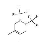 4,5-dimethyl-1,2-bis(trifluoromethyl)-1,2,3,6-tetrahydro-1,2-diphosphinine结构式