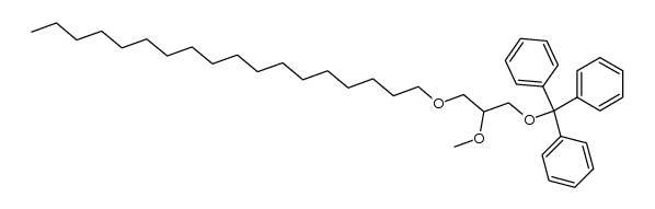 1-O-octadecyl-2-O-methyl-3-O-trityl-rac-glycerol结构式