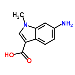 6-Amino-1-methyl-1H-indole-3-carboxylic acid structure