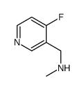 1-(4-fluoropyridin-3-yl)-N-methylmethanamine结构式