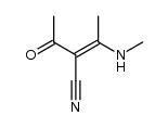 2-Butenenitrile, 2-acetyl-3-(methylamino)-, (Z)- (9CI) structure