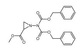 Methyl N-(dibenzyloxycarbonylamino)aziridine-2-carboxylate Structure