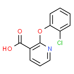 2-(2-Chlorophenoxy)nicotinic acid结构式