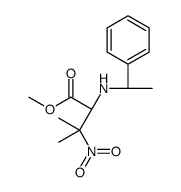 methyl (2S)-3-methyl-3-nitro-2-[[(1S)-1-phenylethyl]amino]butanoate结构式