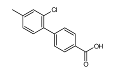4-(2-chloro-4-methylphenyl)benzoic acid结构式