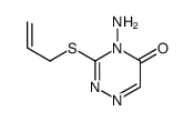 4-amino-3-prop-2-enylsulfanyl-1,2,4-triazin-5-one结构式