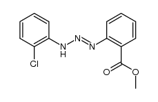 2-[3-(2-chloro-phenyl)-triazenyl]-benzoic acid methyl ester Structure