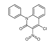 4-chloro-1-phenyl-3-nitro-2(1H)-quinolone结构式