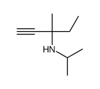 3-methyl-N-propan-2-ylpent-1-yn-3-amine Structure