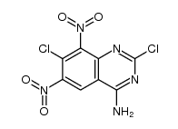 2,7-dichloro-6,8-dinitroquinazolin-4-amine Structure
