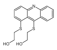 2-[9-(2-hydroxyethylsulfanyl)acridin-1-yl]sulfanylethanol Structure