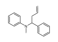 N-methyl-N-(1-phenylbut-3-enyl)aniline结构式