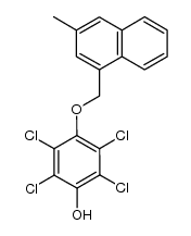 2,3,5,6-tetrachloro-4-((3-methylnaphthalen-1-yl)methoxy)phenol结构式