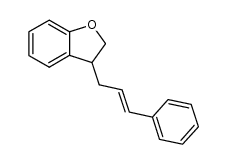 (E)-3-(2,3-dihydrobenzofuran-3-yl)-1-phenylpropene结构式