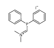 N,N-dimethyl-(diphenylphosphinomethylene)iminium iodide结构式