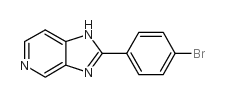 2-(4-溴苯基)-1H-咪唑并[4,5-c]吡啶结构式