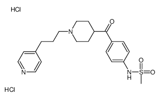 N-[4-[1-(3-pyridin-4-ylpropyl)piperidine-4-carbonyl]phenyl]methanesulfonamide,dihydrochloride Structure