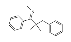 N-(2,2-dimethyl-1,3-diphenylpropylidene)methanamine结构式