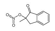 (2-methyl-3-oxo-1H-inden-2-yl) nitrate Structure