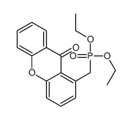 1-(diethoxyphosphorylmethyl)xanthen-9-one结构式