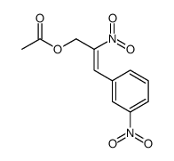 [(Z)-2-nitro-3-(3-nitrophenyl)prop-2-enyl] acetate Structure