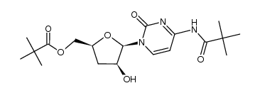 ((2S,4S,5R)-4-hydroxy-5-(2-oxo-4-pivalamidopyrimidin-1(2H)-yl)tetrahydrofuran-2-yl)methyl pivalate Structure