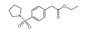 [4-(pyrrolidine-1-sulfonyl)-phenyl]-acetic acid ethyl ester结构式