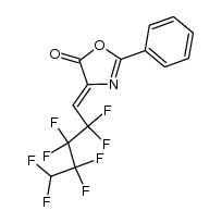 4-(5-hydroperfluoropentylidene)-2-phenyl-2-oxazolin-5-one结构式