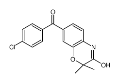 7-(4-chlorobenzoyl)-2,2-dimethyl-4H-1,4-benzoxazin-3-one Structure