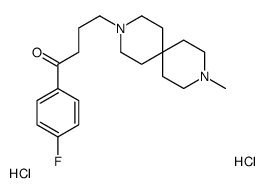 1-(4-fluorophenyl)-4-(9-methyl-3,9-diazoniaspiro[5.5]undecan-3-yl)butan-1-one,dichloride结构式