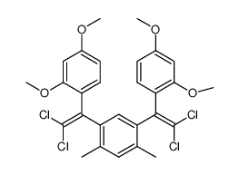 2',4'-dimethyl-1',5'-bis<2,2-dichloro-1-(2'',4''-dimethoxyphenyl)ethenyl>benzene Structure
