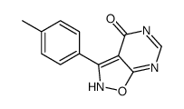 3-(4-methylphenyl)-2H-[1,2]oxazolo[5,4-d]pyrimidin-4-one结构式
