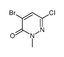 4-Bromo-6-chloro-2-methylpyridazin-3(2H)-one structure