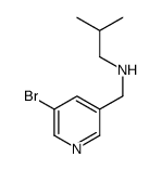 N-[(5-bromopyridin-3-yl)methyl]-2-methylpropan-1-amine structure