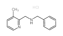 Benzyl-(3-methyl-pyridin-2-ylmethyl)-amine hydrochloride结构式