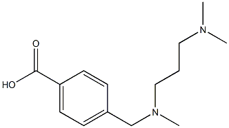 4-{[(3-Dimethylamino-propyl)-methyl-amino]-methyl}-benzoic acid structure