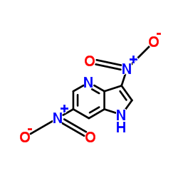 3,6-Dinitro-1H-pyrrolo[3,2-b]pyridine结构式