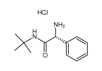 (R)-2-amino-N-(tert-butyl)-2-phenylacetamide hydrochloride结构式