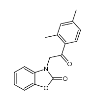 3-(2-(2,4-dimethylphenyl)-2-oxoethyl)benzo[d]oxazol-2(3H)-one结构式