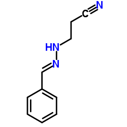 3-[(2E)-2-Benzylidenehydrazino]propanenitrile Structure