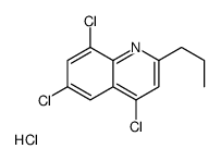 2-Propyl-4,6,8-trichloroquinoline hydrochloride structure