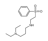N-[2-(benzenesulfonyl)ethyl]-N',N'-diethylpropane-1,3-diamine结构式